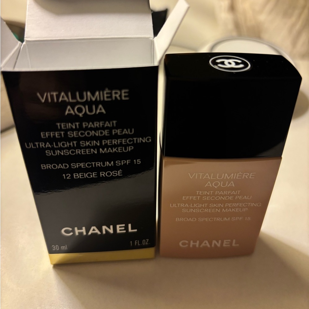 NWT Chanel Vitalumiere Aqua Beige Rose 12